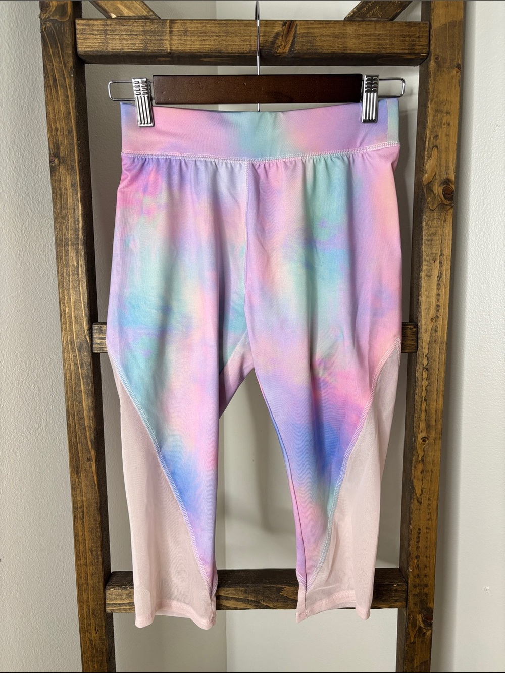 More Than Magic Pastel Tie-Dye Leggings - Pink, Blue, Purple Size L